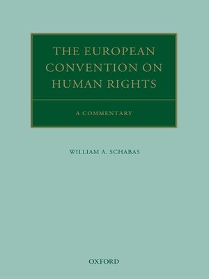 cover image of The European Convention on Human Rights